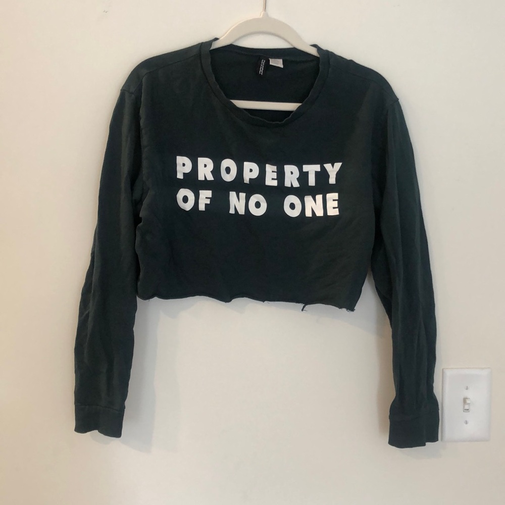 H&M cropped long sleeve